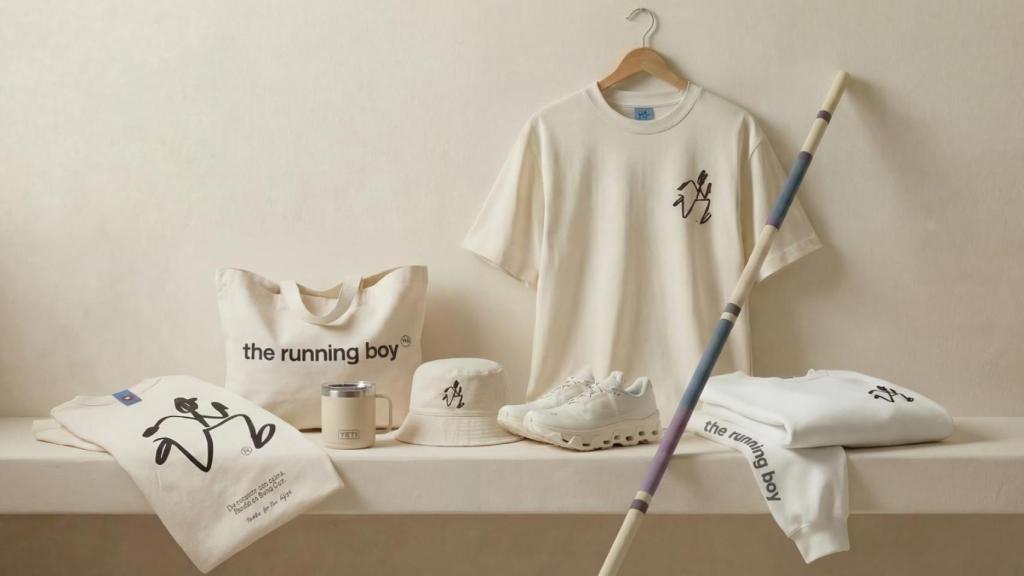 Prendas de la colección Calma Capsule de The Running Boy