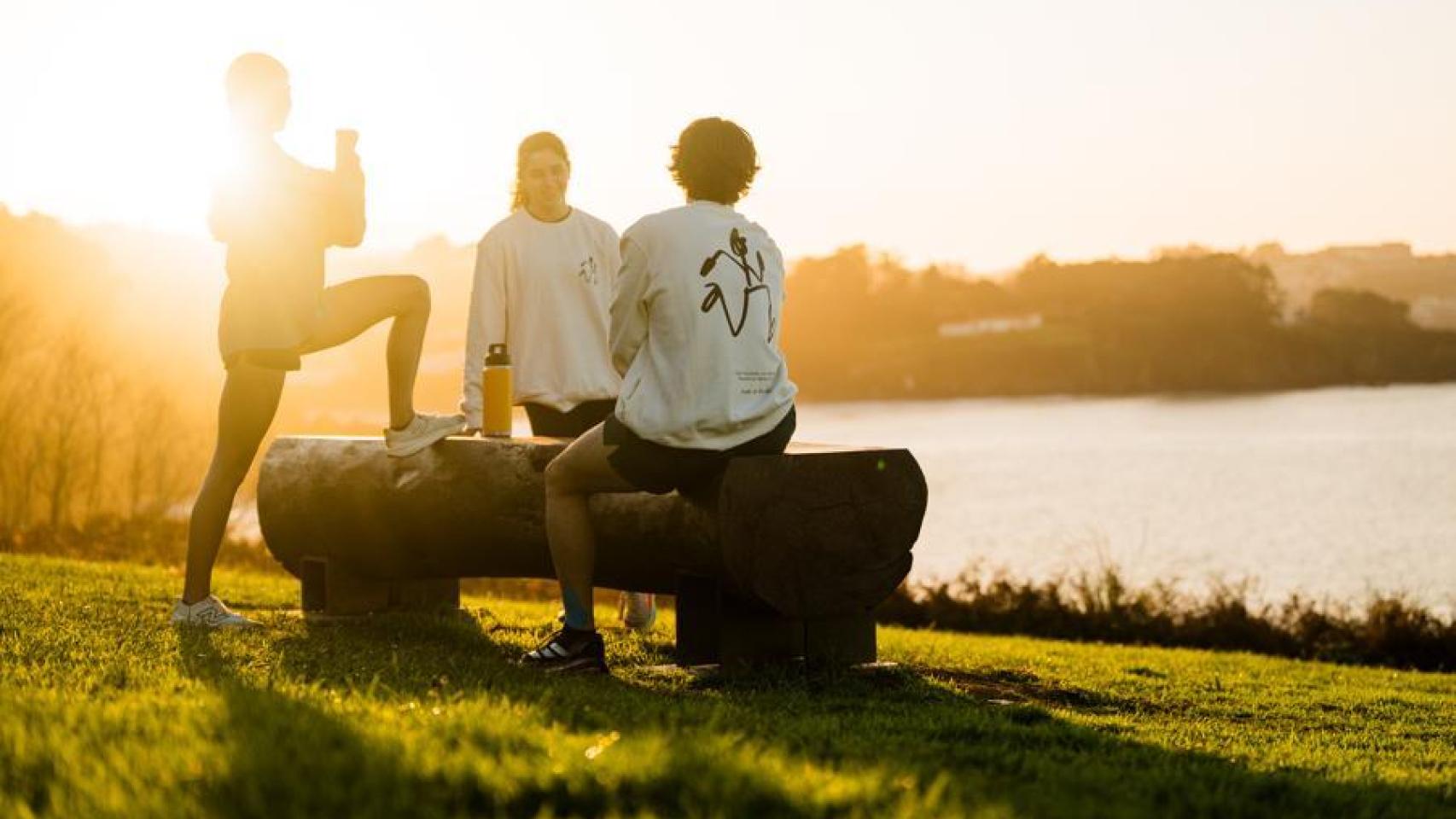 Corredores tras el entrenamiento, en el after run que inspira la marca