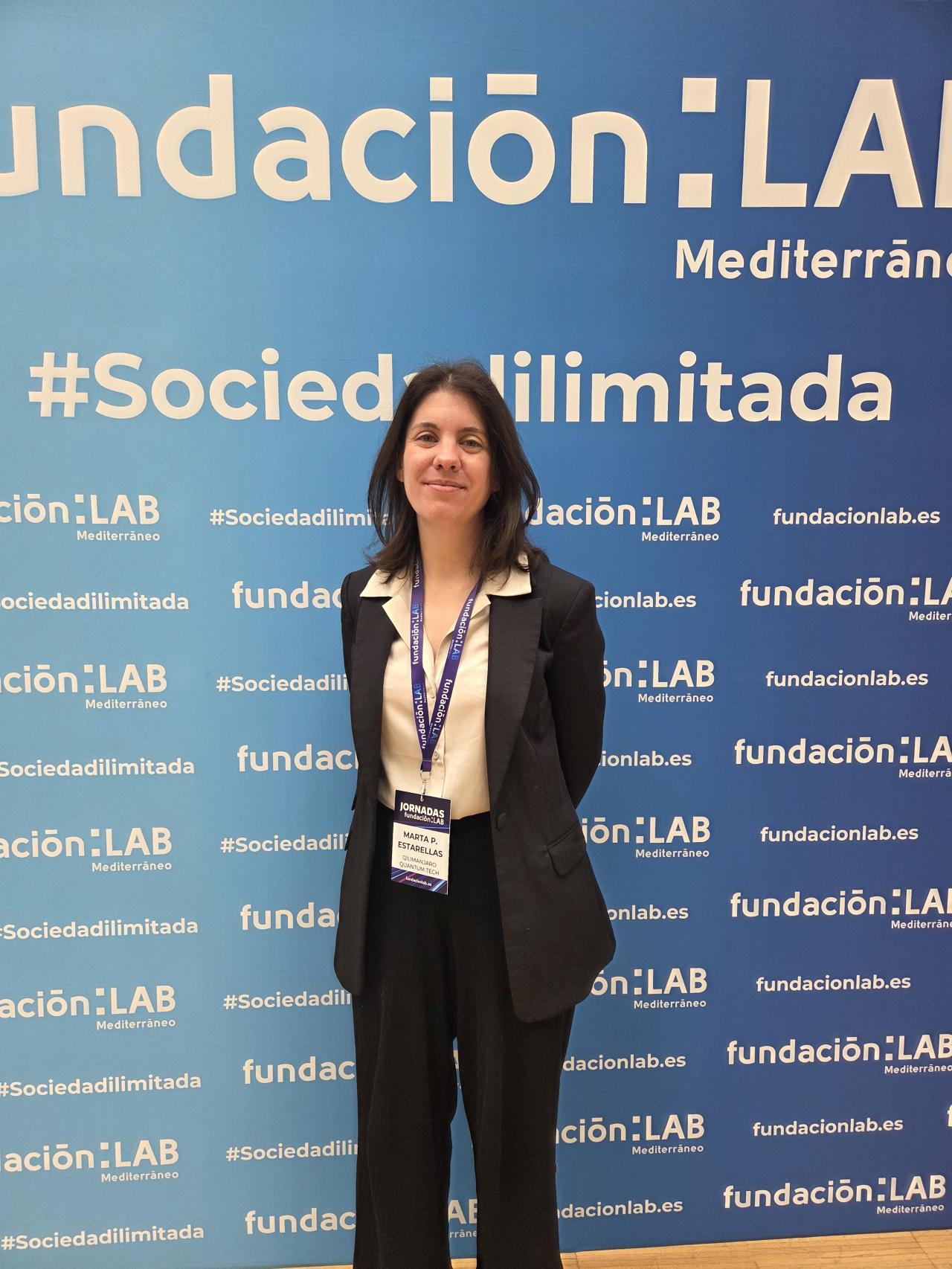 Marta P. Estarellas en Fundación LAB, este 30 de marzo en Valencia.