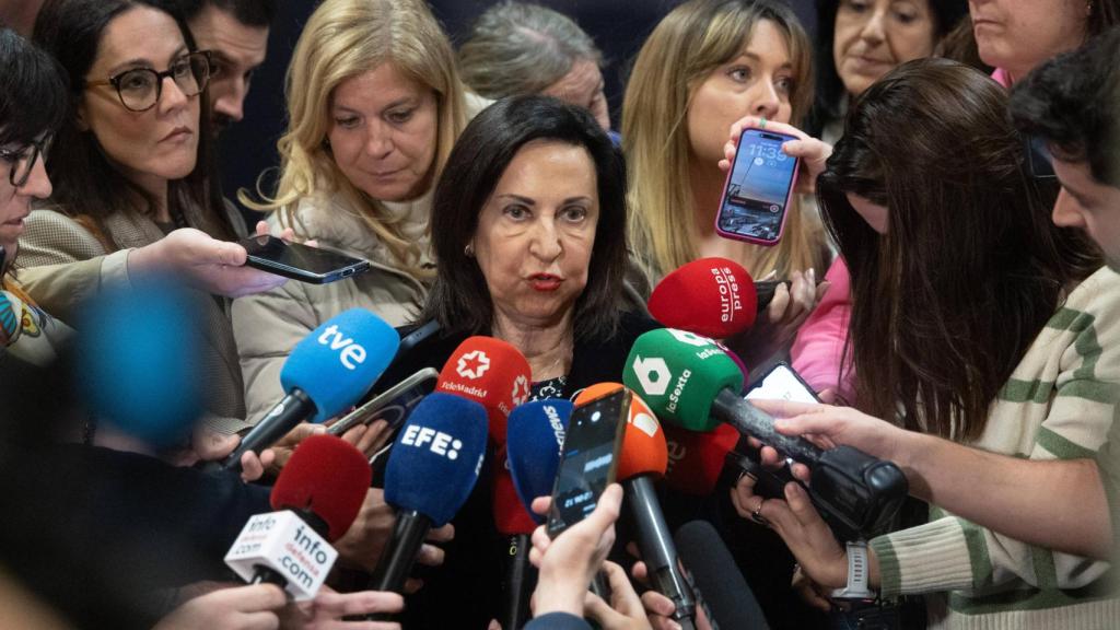 La ministra de Defensa, Margarita Robles, durante la presentación del programa IN+DEF, de apoyo a la industria de defensa, a 30 de marzo de 2026, en Madrid (España).
