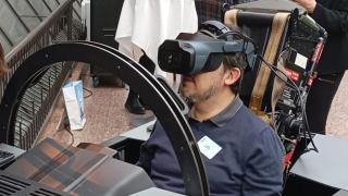Probando el simulador y las gafas XR-4 de Varjo