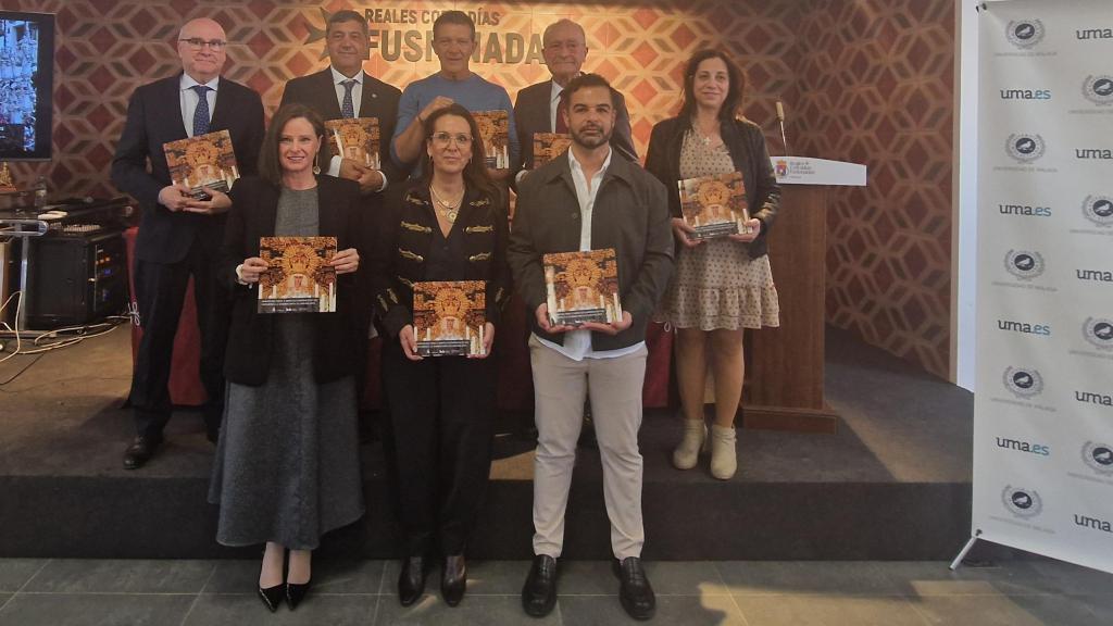 Antonio Banderas, Francisco de la Torre y el rector Teodomiro López, entre otros, en la presentación del informe.