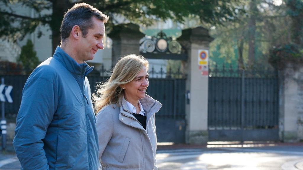 Iñaki Urdangarin y la infanta Cristina en una fotografía tomada en Vitoria, en 2019.