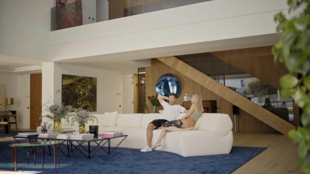 Interior de la casa de Diego Simeone