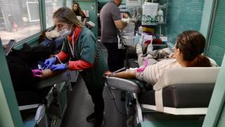 Donantes de sangre.