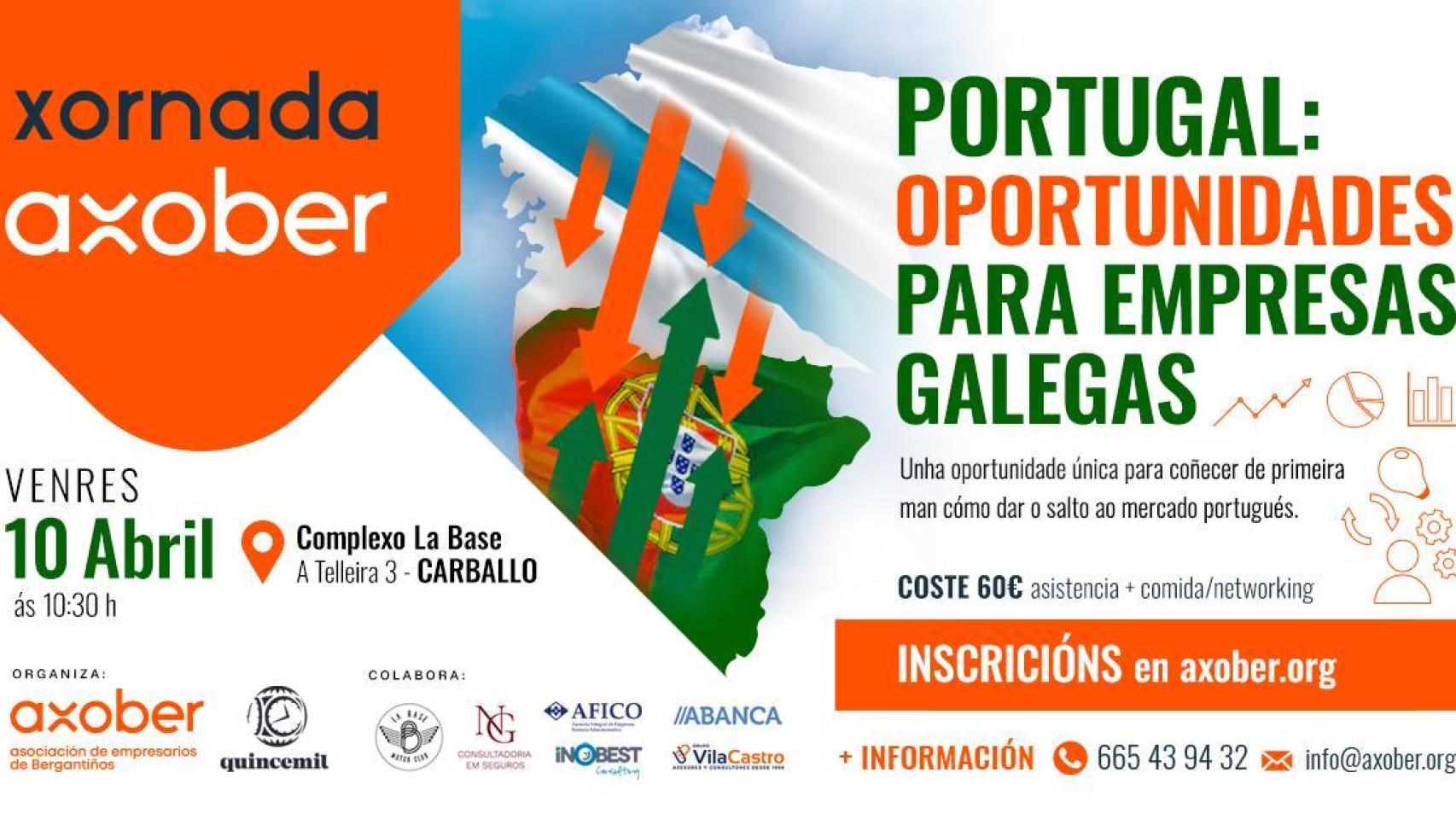 Axober impulsa una jornada en Carballo para facilitar la expansión de empresas gallegas a Portugal