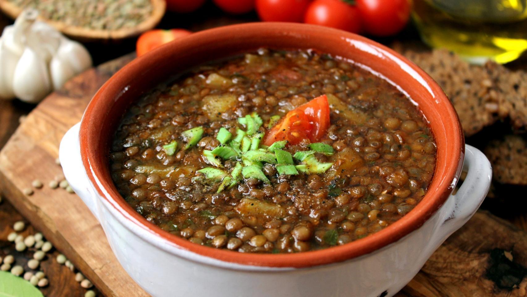 Un plato de lentejas