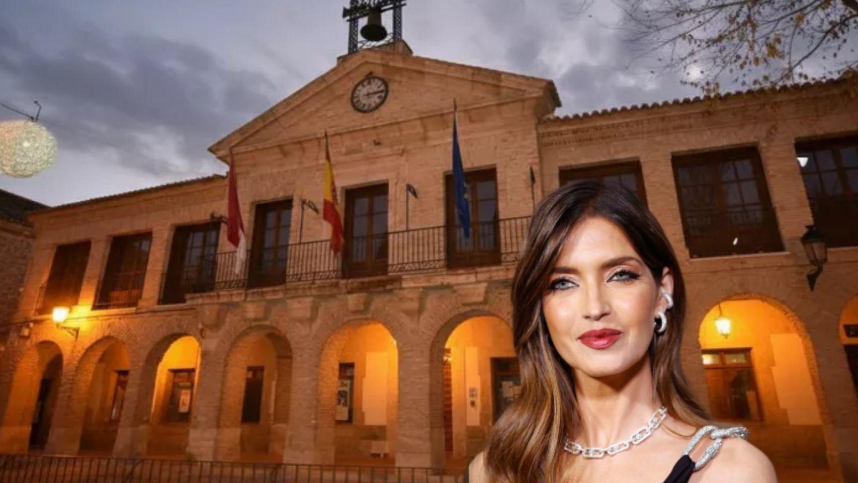 Sara Carbonero en su refugio en un montaje de BLUPER