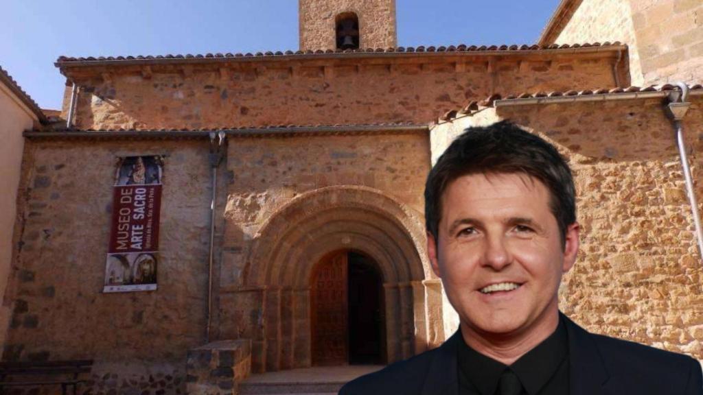 Jesús Cintora y su pueblo en un montaje de BLUPER