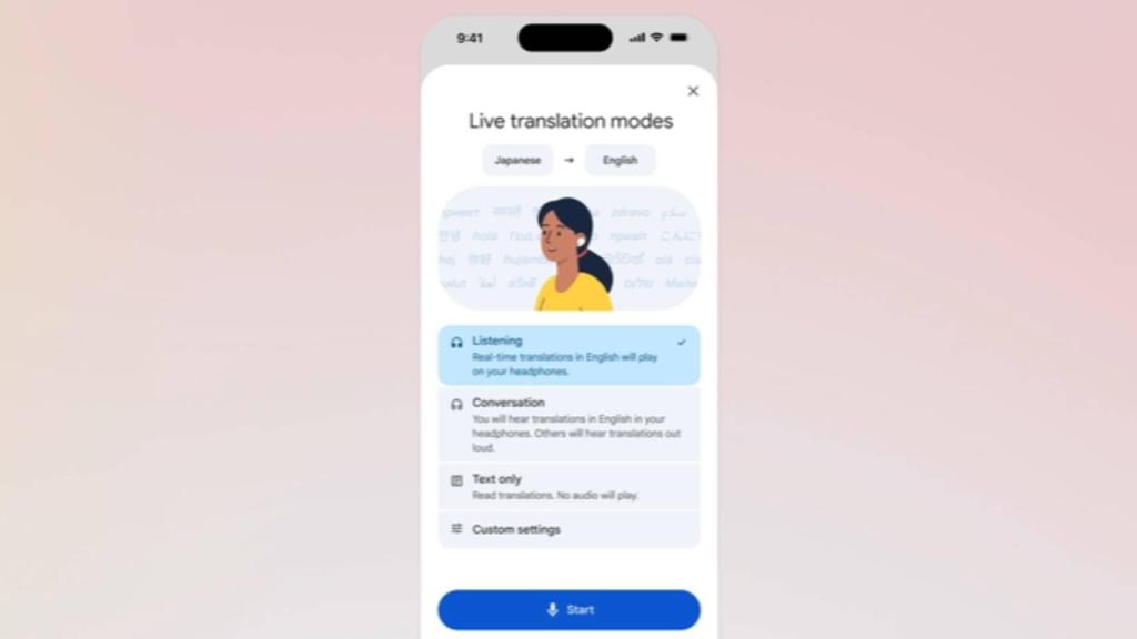 La función de traducción de idiomas de Google en iPhone.