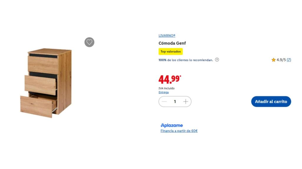 Cómoda Genf de Livarno