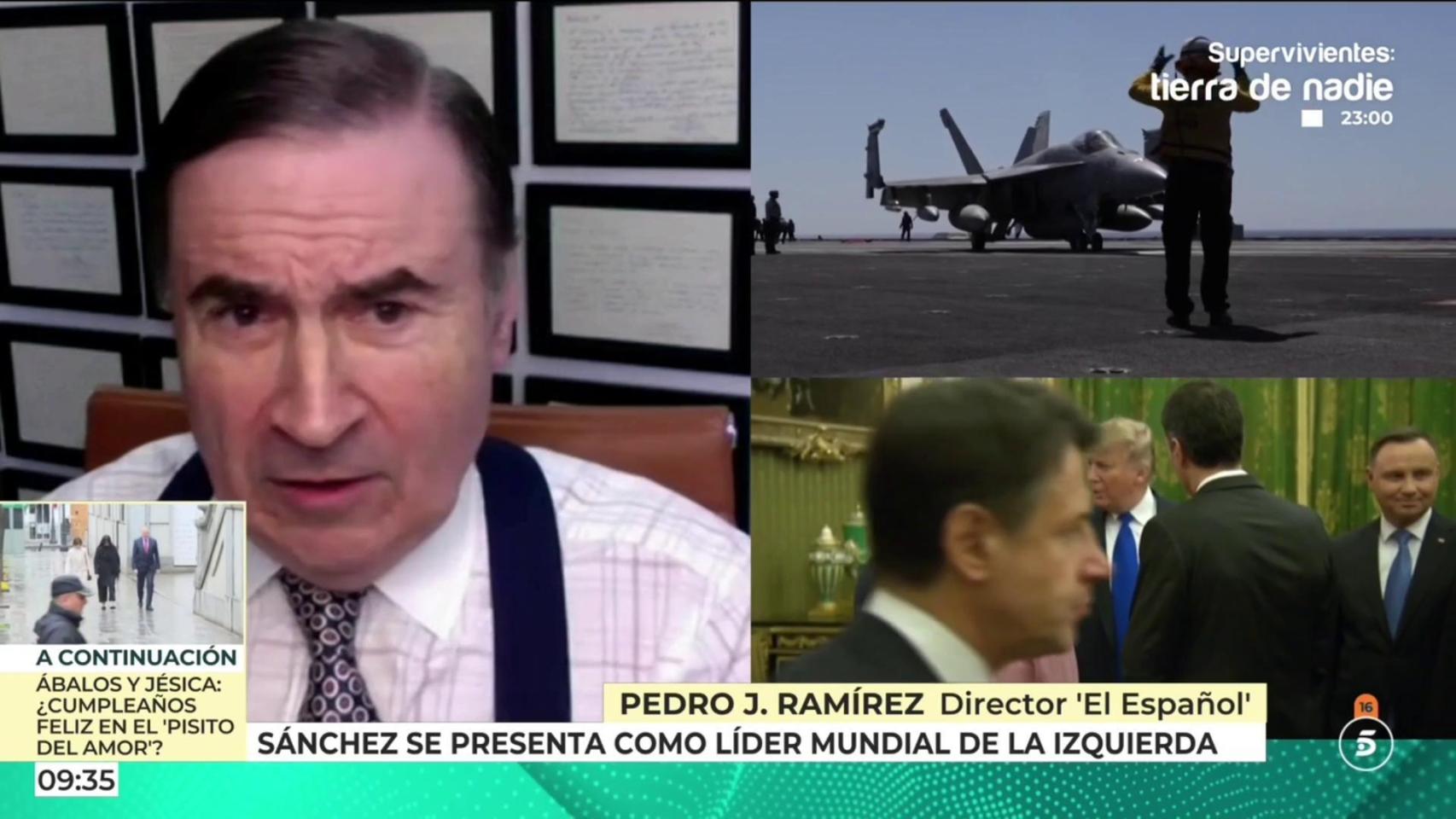 Pedro J. Ramírez este martes durante su intervención en 'El programa de AR'.