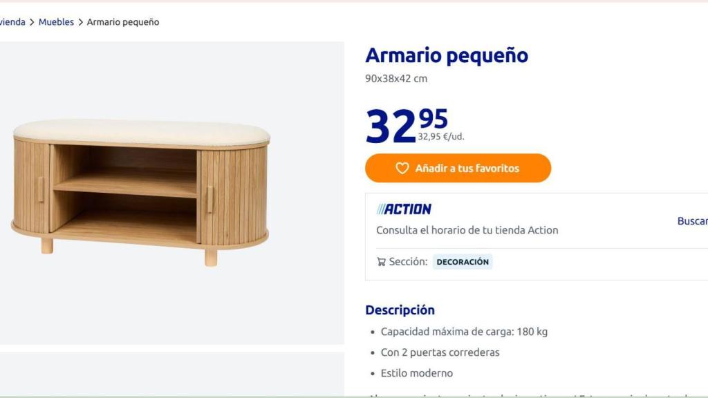 Armario pequeño.