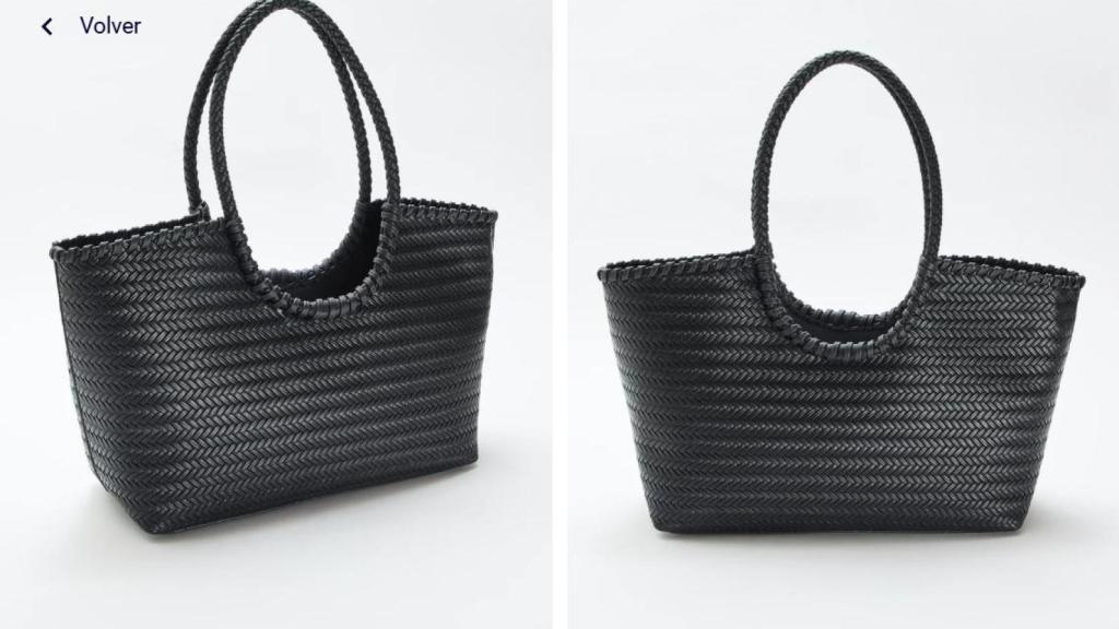Bolso grande trenzado de forma rectangular. Referencia : FOS34