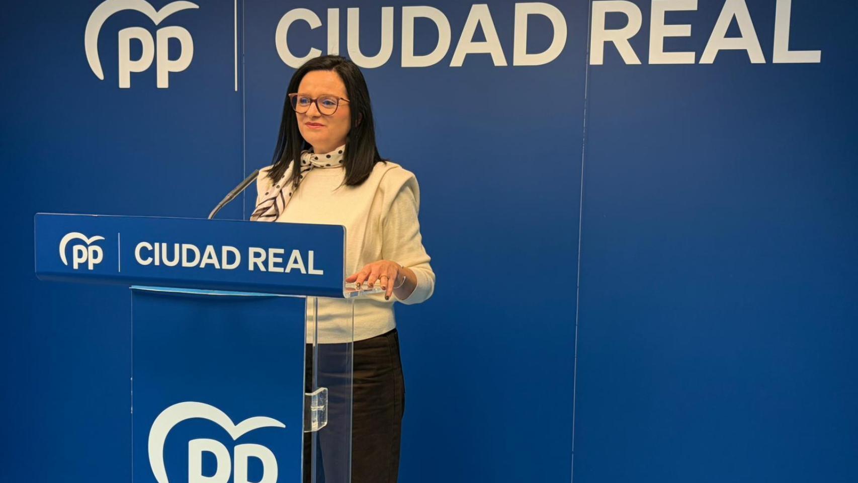 Rocío Zarco en rueda de prensa.