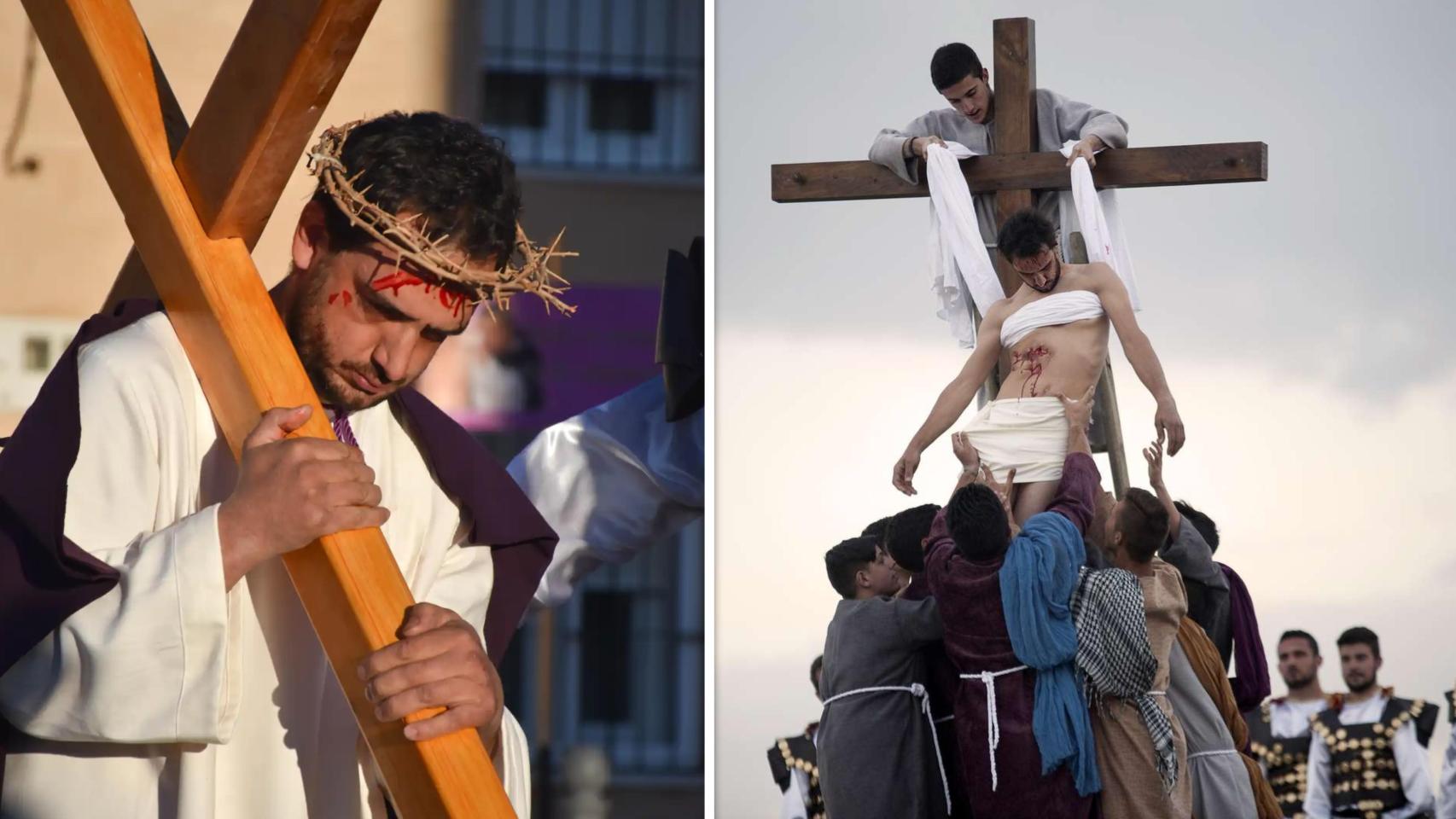 Cristian García Gago lleva 20 años siendo crucificado en su pueblo por Semana Santa