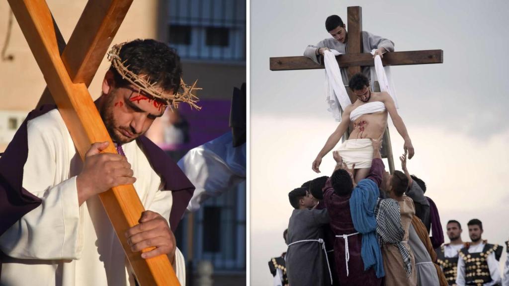 Cristian García Gago lleva 20 años siendo crucificado en su pueblo por Semana Santa