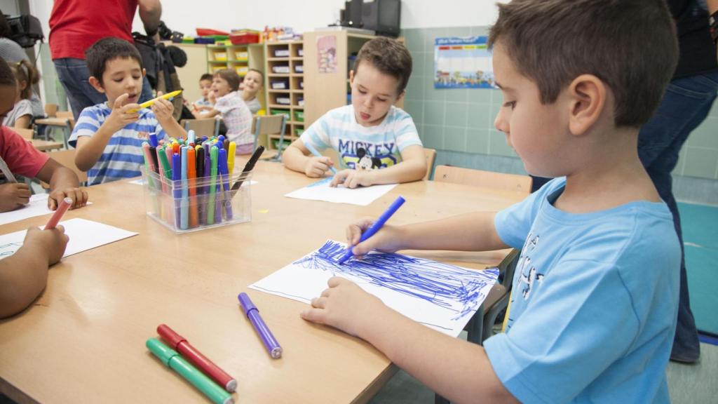 Niños en una escuela infantil.