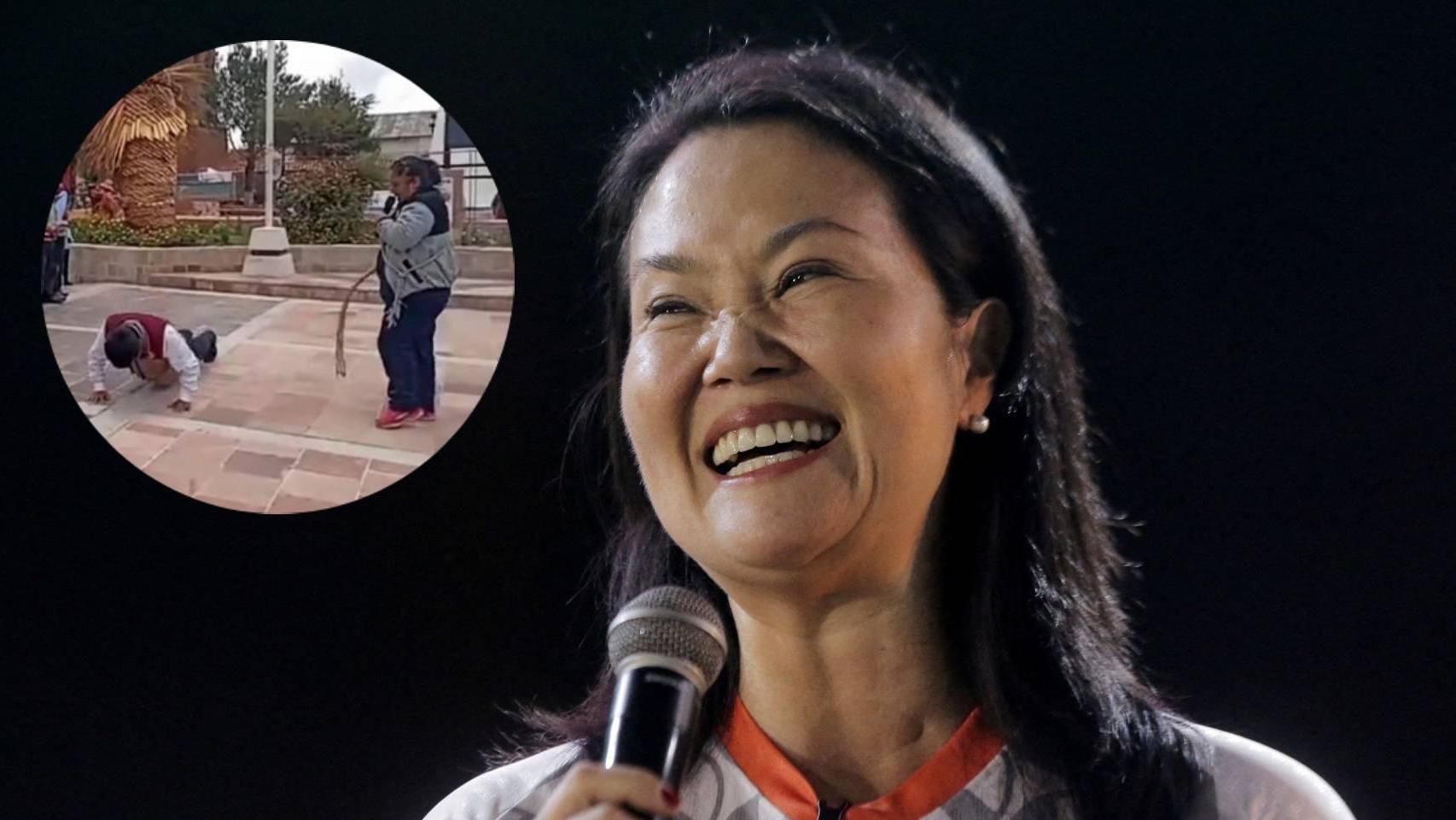 Keiko Fujimori, líder de Fuerza Popular, y el castigo al funcionario a manos de la ronda campesina.