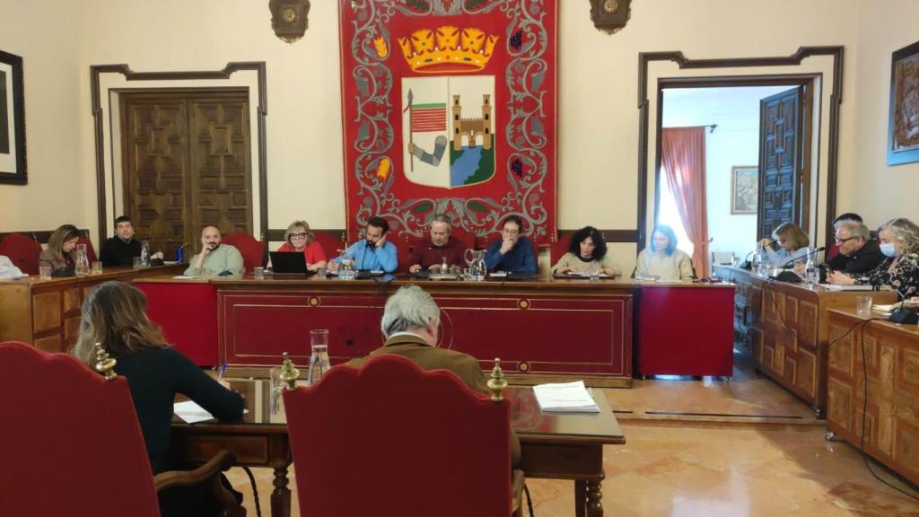 Imagen del Pleno de hoy en el Ayuntamiento de Zamora.