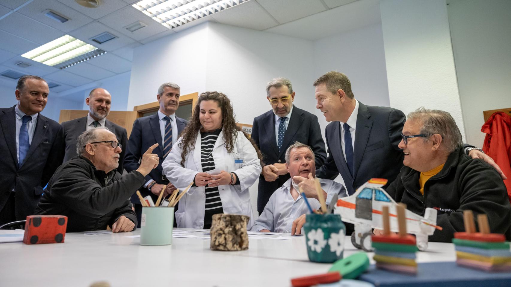 Visita al Centro de Atención Directa de la Asociación Daño Cerebral de Castilla-La Mancha en Talavera de la Reina. Foto: JCCM.