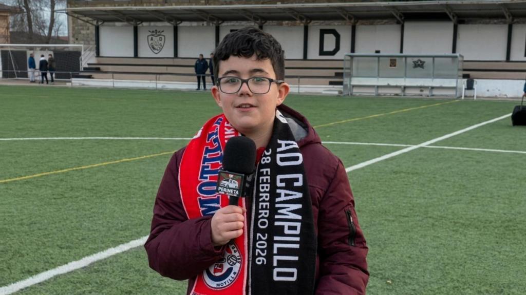 Pedro García, el mini periodista deportivo de Albacete conocido como 'Perico1331'.