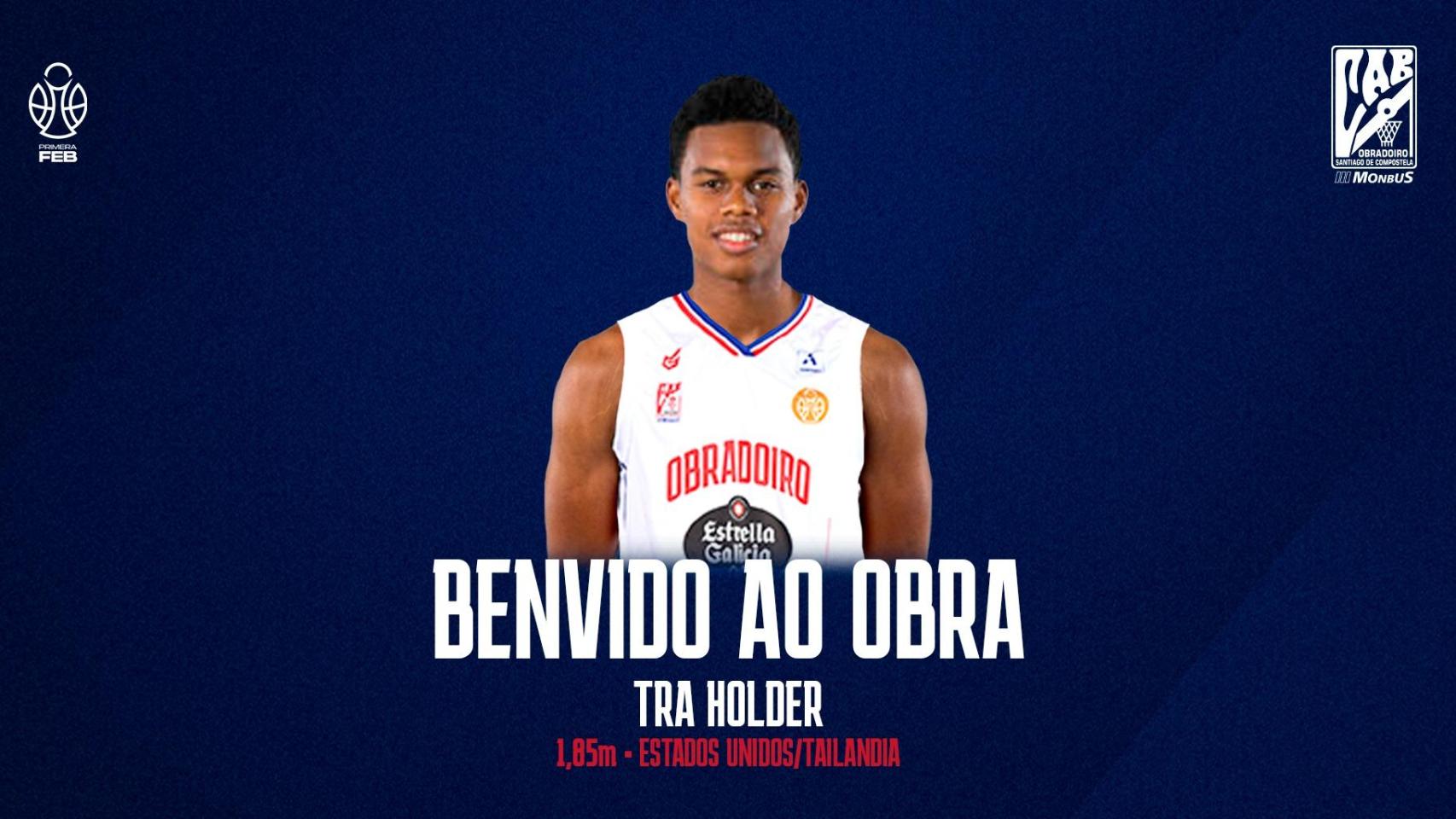 Tra Holder llega a Santiago para reforzar al Obradoiro en el tramo final de la liga