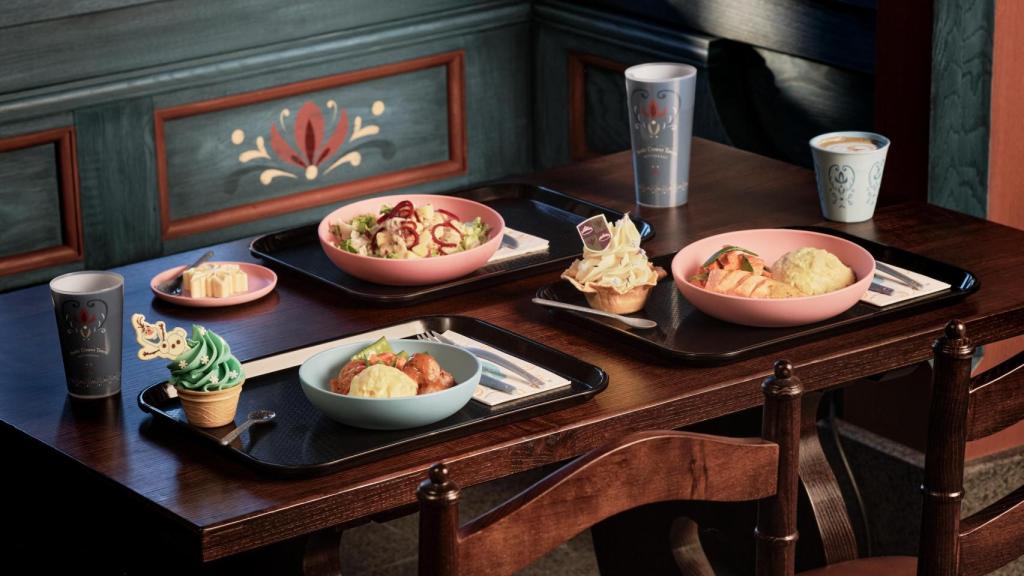 Menú en Nordic Crowns Tavern, un restaurante de servicio rápido que ofrece cocina de inspiración nórdica.