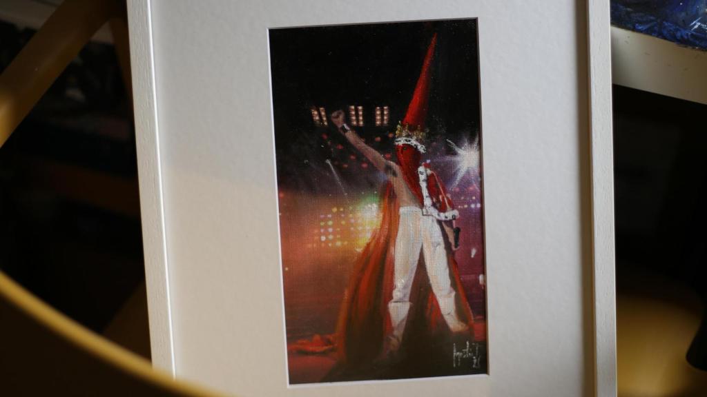 La lámina de Freddie Mercury.