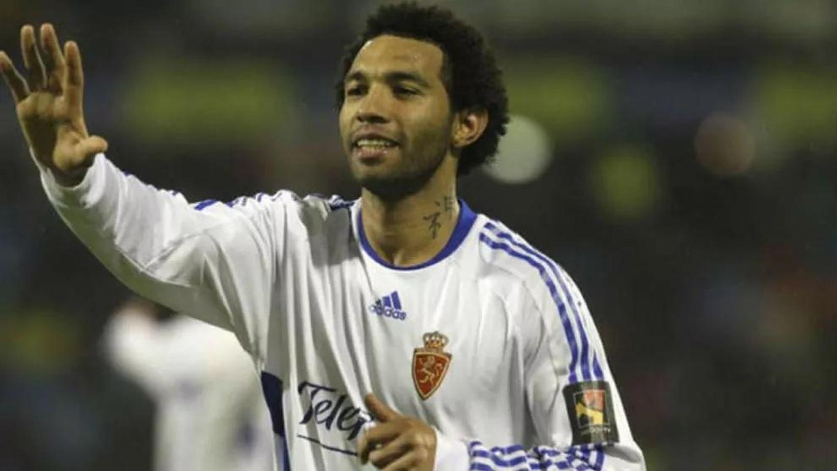 Jermaine Pennant, durante su etapa en el Real Zaragoza.