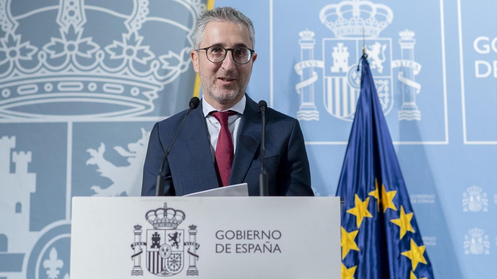 Arcadi España García, ministro de Hacienda.