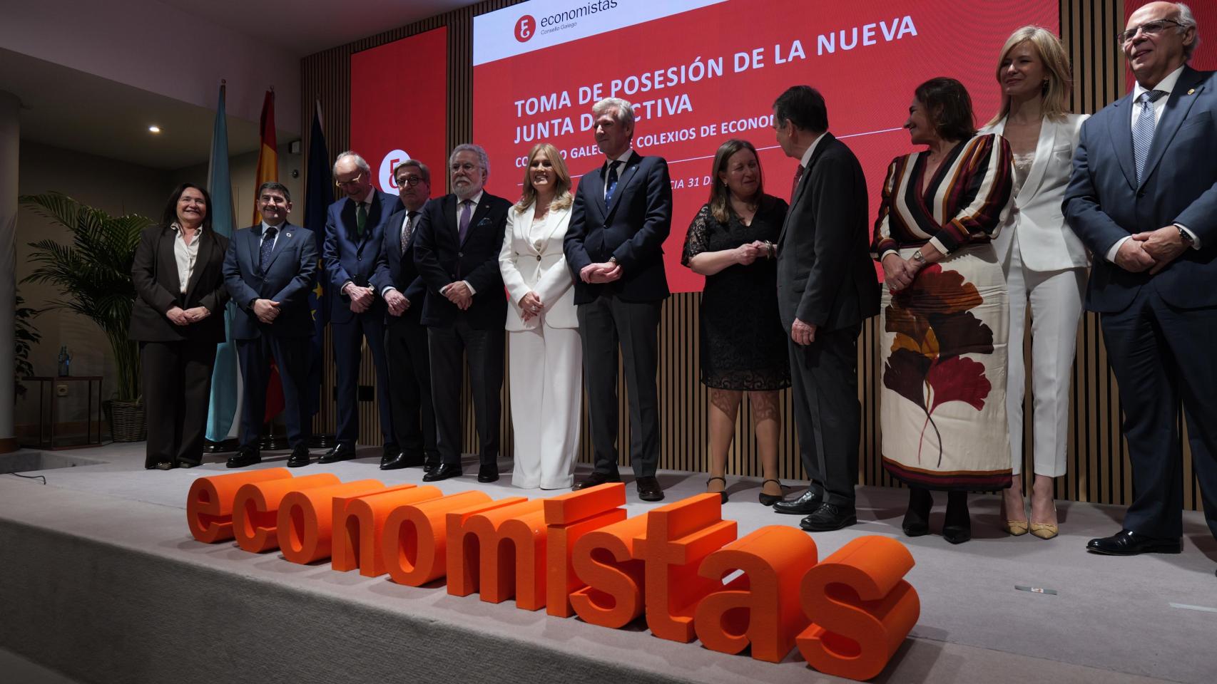 Acto de toma de posesión de la nueva Junta Directiva del Consello Galego de Economistas
