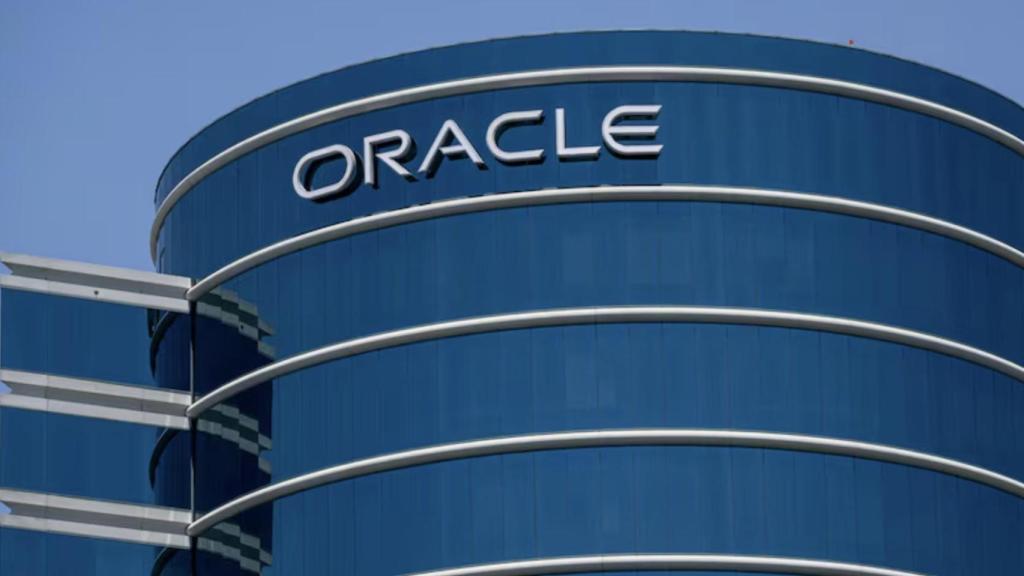 Logo de Oracle en una de sus sedes en EEUU.