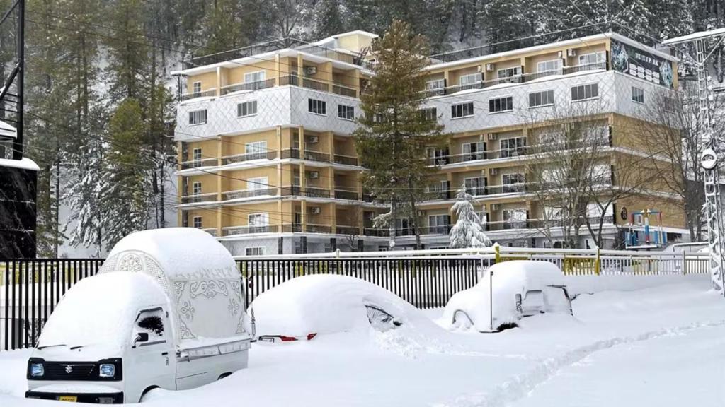 Imagen de archivo de un temporal de nieve en Pakistán.