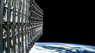 Un conjunto de satélites de Starlink orbita la Tierra