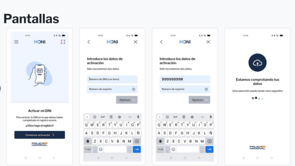 Aplicación de Mi DNI.