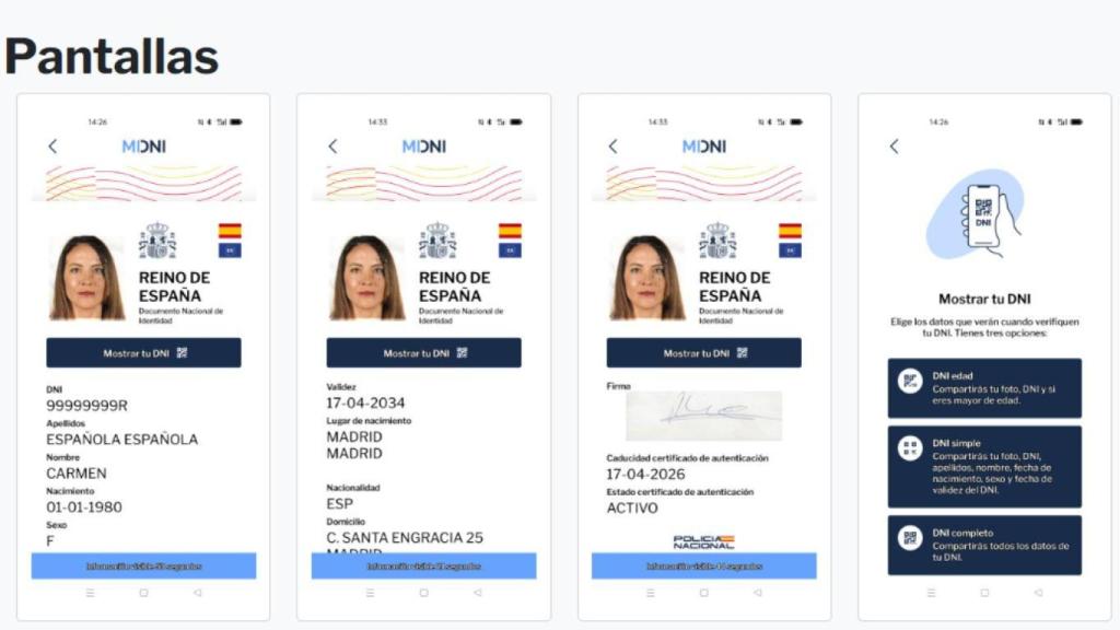 Aplicación Mi DNI.