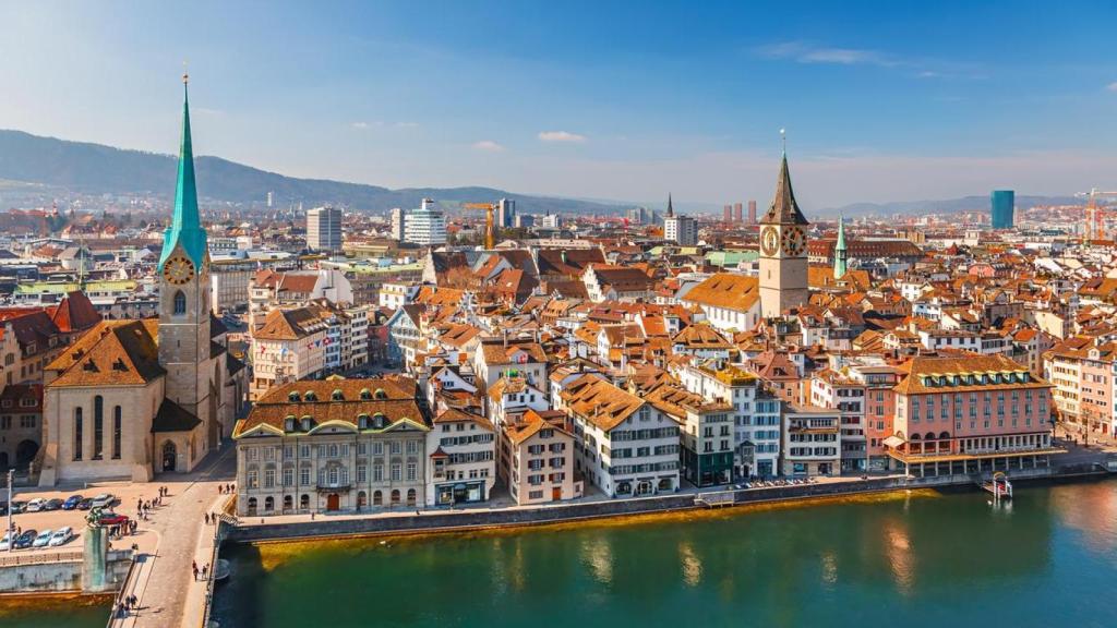 Vista de la ciudad de Zurich, en Suiza.