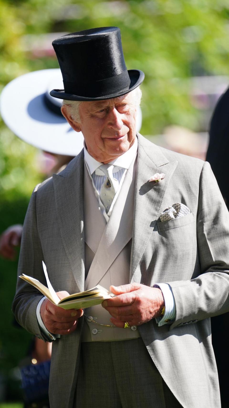 Carlos III, en Ascot, en 2024.