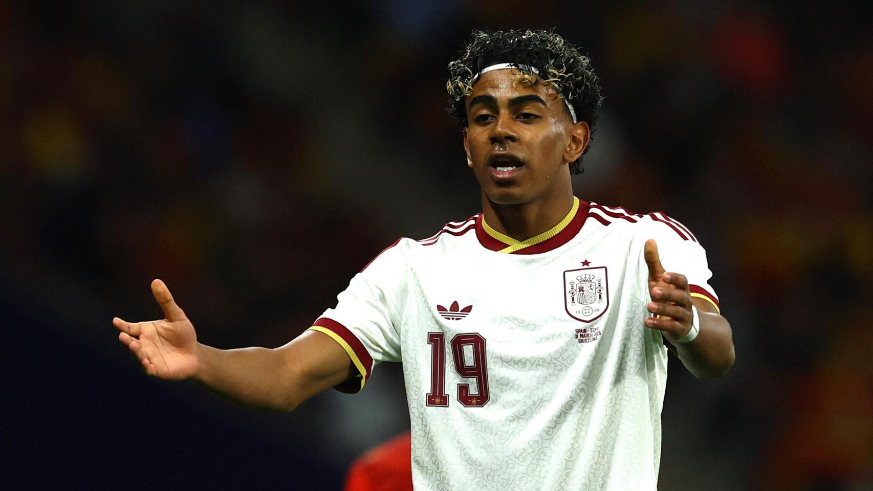 Lamine Yamal, con la Selección en Cornellá