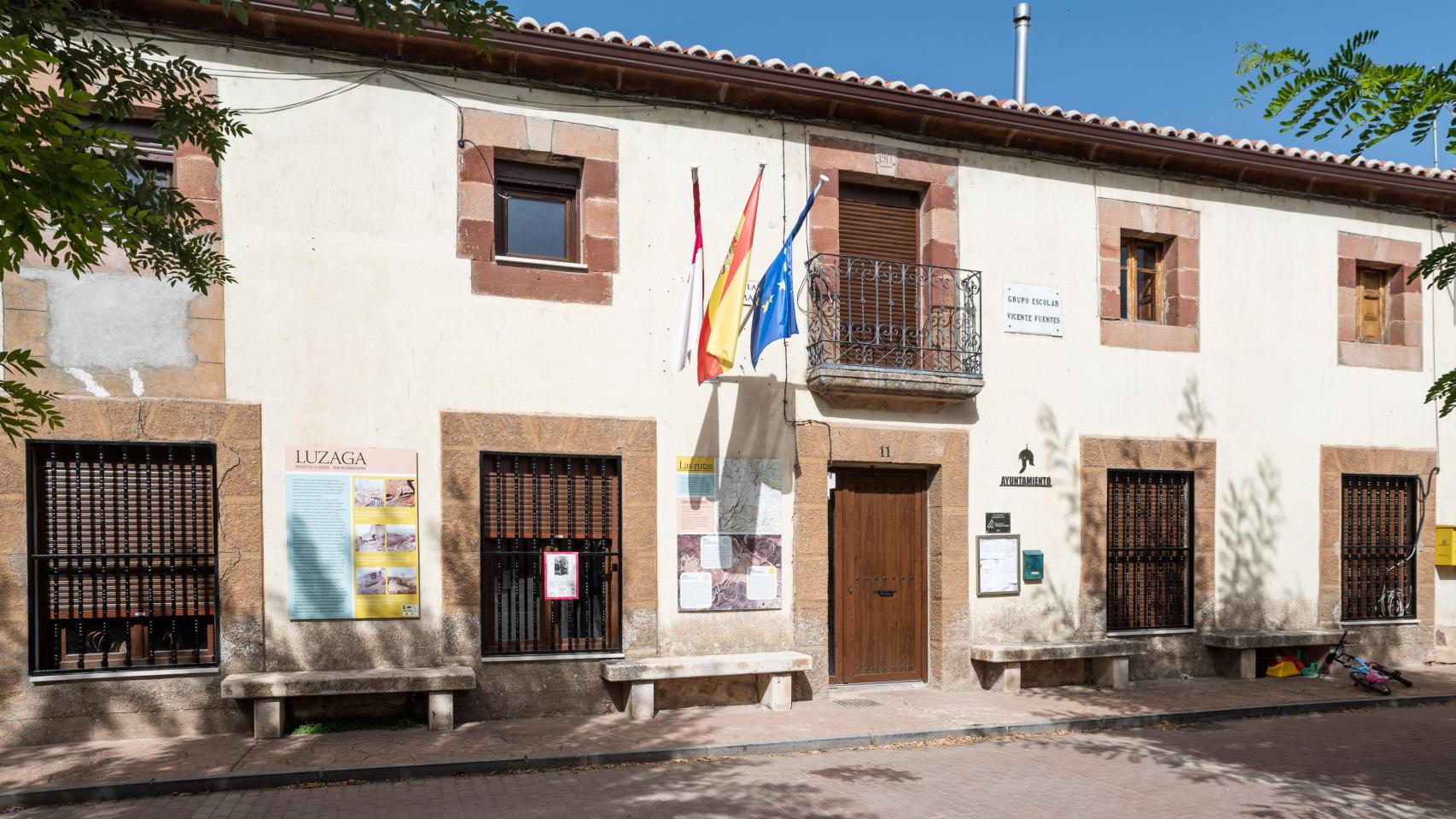 Ayuntamiento de Luzaga (Guadalajara). Foto: Ayuntamiento.
