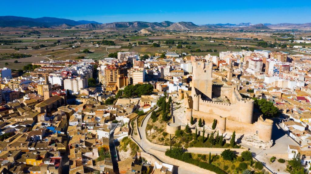Vistas aéreas de Villena.