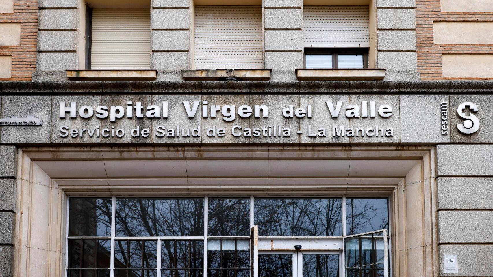 Acceso al Hospital del Valle, en Toledo.
