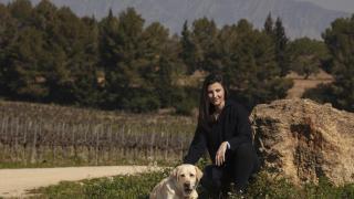 J&Meritxell Juvé y su perro Bacchus