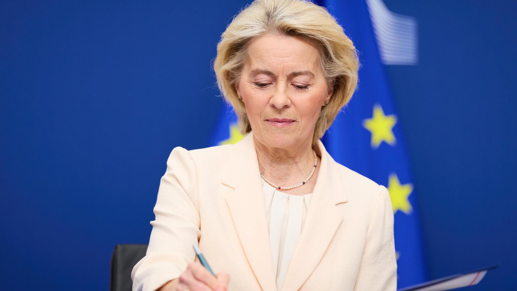 La presidenta de la Comisión Europea, Ursula von der Leyen.