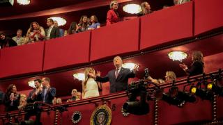 US President Donald Trump and First Lady Melania Trump attended the premiere of 'Chicago' in Washington on Tuesday night.