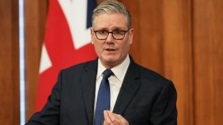 British Prime Minister Keir Starmer speaks during a press conference in Downing Street, London.