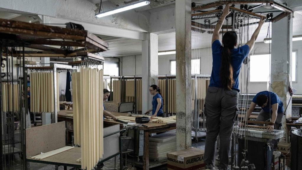 En el interior de las instalaciones de Cera Bellido, en Andújar.
