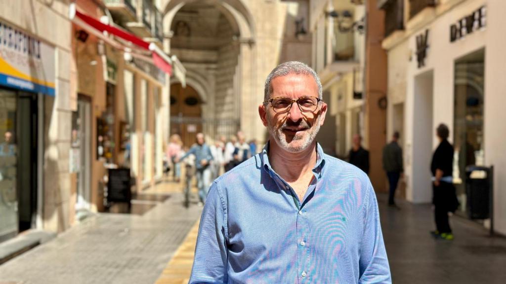Fernando Martín en la calle San Juan en Málaga capital.
