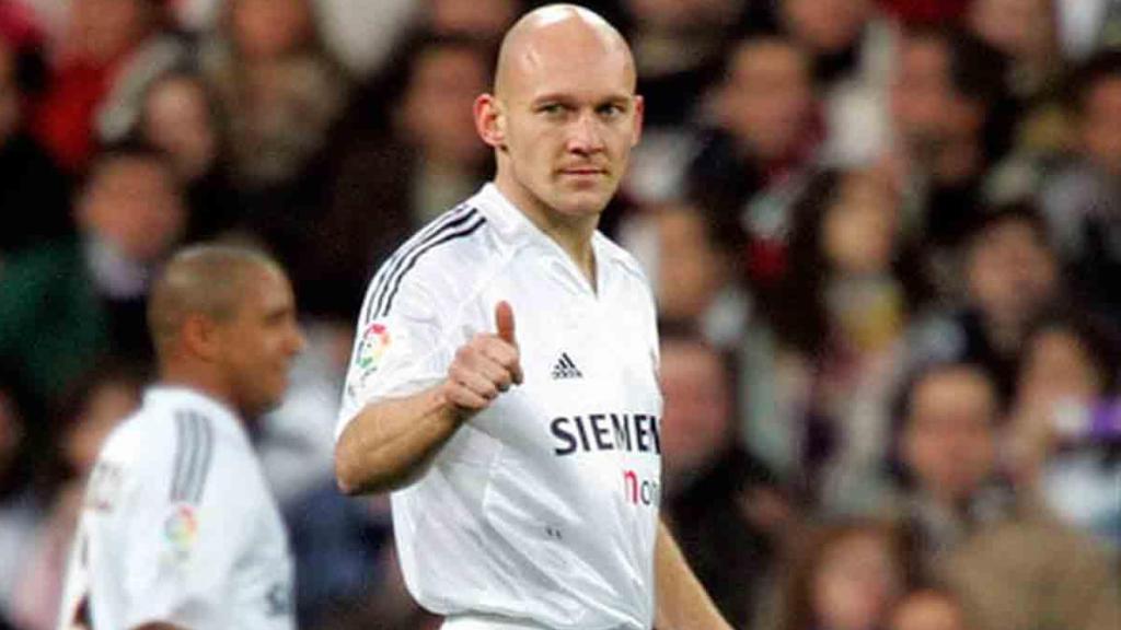 Gravesen, durante su etapa en el Real Madrid.